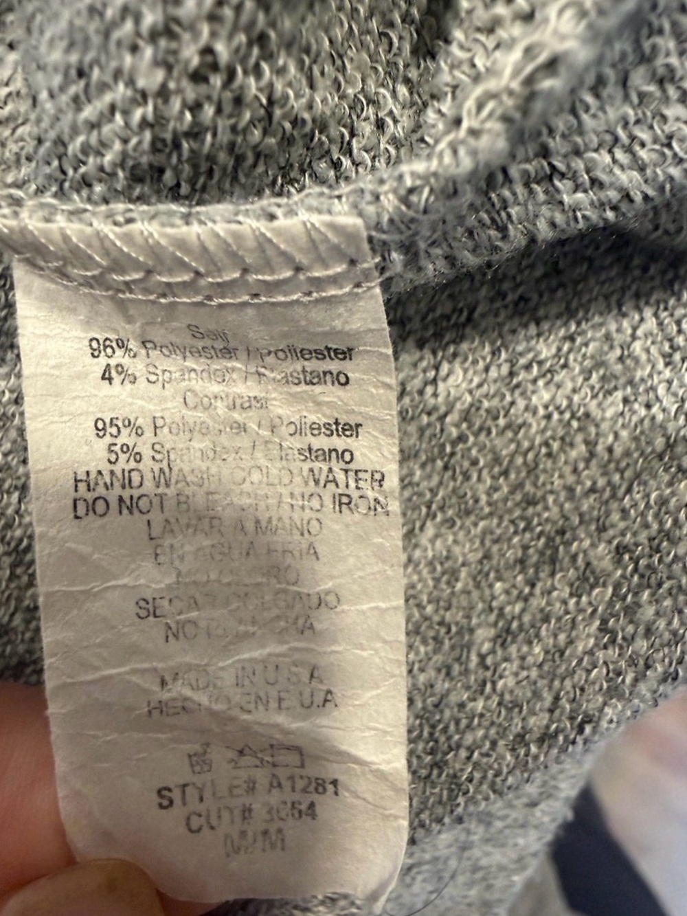 12 Pm By Mon Ami Light Gray V-Neck Sweater with Sequin Pocket & Cuff - Picture 7 of 7